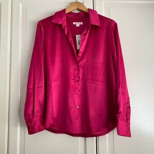 Joe Fresh Pink Satin Blouse